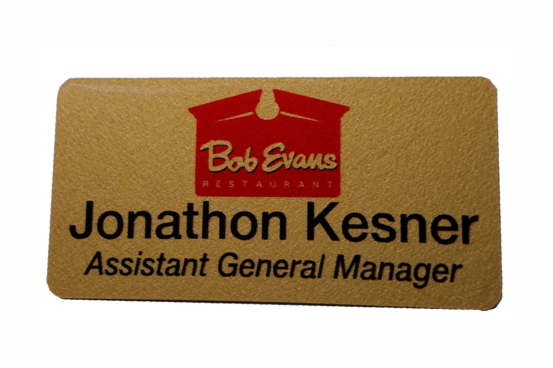 Gold Badge w/Magnet Fasterner