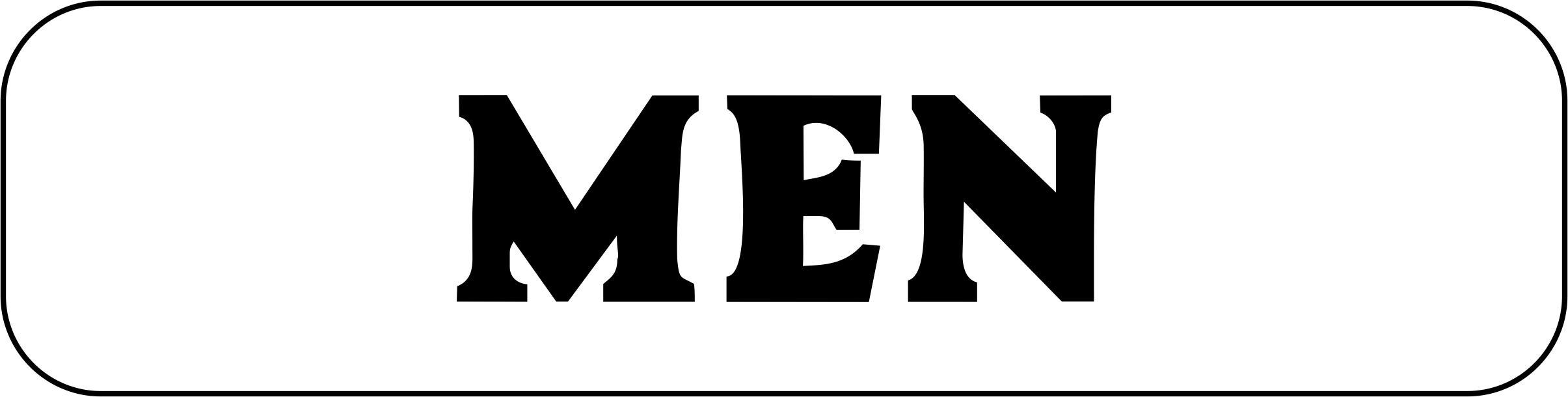 2X8 MEN SIGN